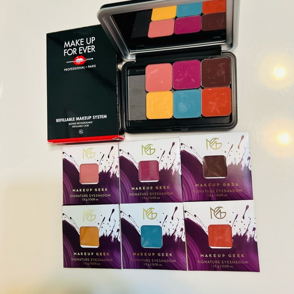Makeup Geek ❤️12❤️ Signature Eyeshadows with two z palette NWB - Picture 5 of 6